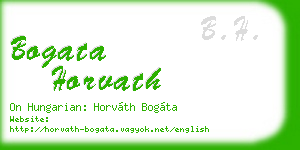 bogata horvath business card