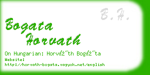bogata horvath business card